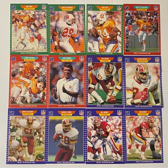 Vintage 1989 Pro Set Football Cards Lot of 52 Cards - Picture 4 of 6